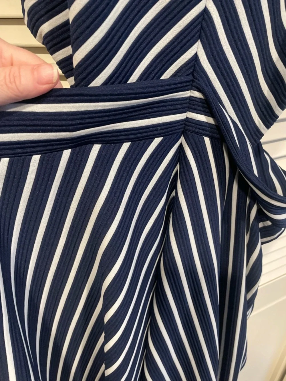 Hutch Women’s Navy and White Striped Tie-Waist Dress - Picture 7 of 8